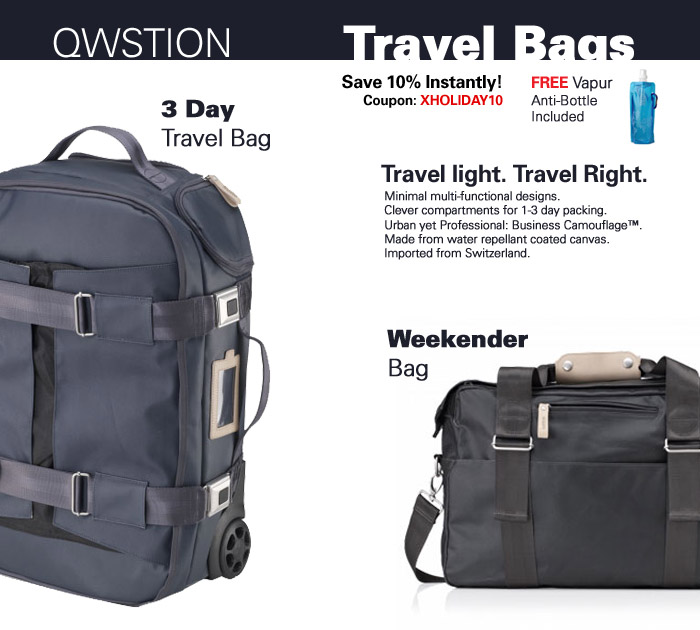 New QWSTION Travel Bags