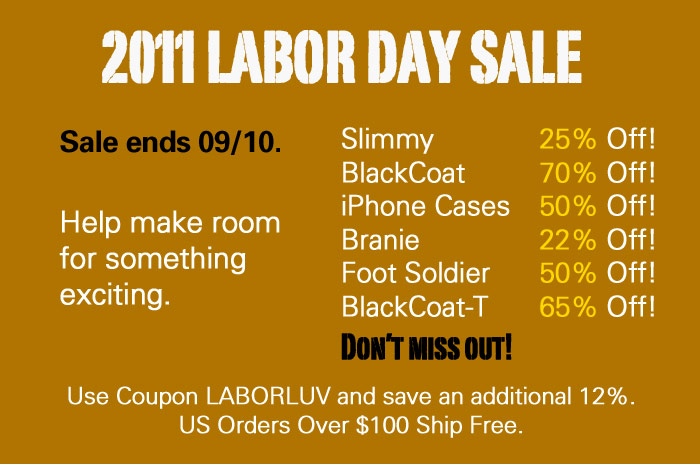 Huge Labor Day Sale! Save up to 70%. 
