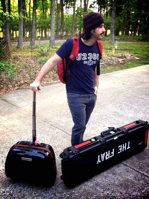 Jeremy McCoy The Fray with Max Mirani MOVE suitcase